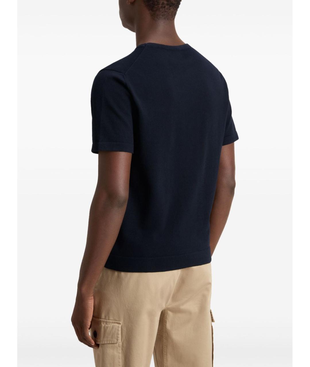 WOOLRICH Темно-синяя хлопковая футболка, фото 7
