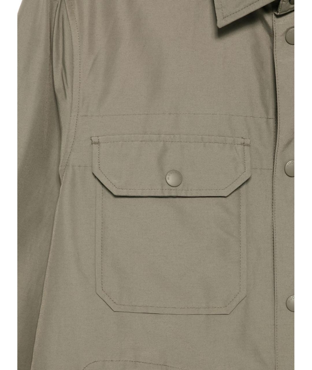 WOOLRICH Зеленая хлопковая классическая рубашка, фото 3