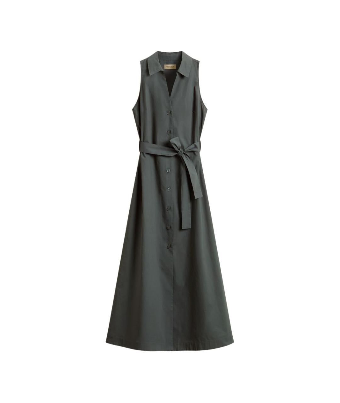 WOOLRICH Зеленые хлопковое повседневное платье, фото 1