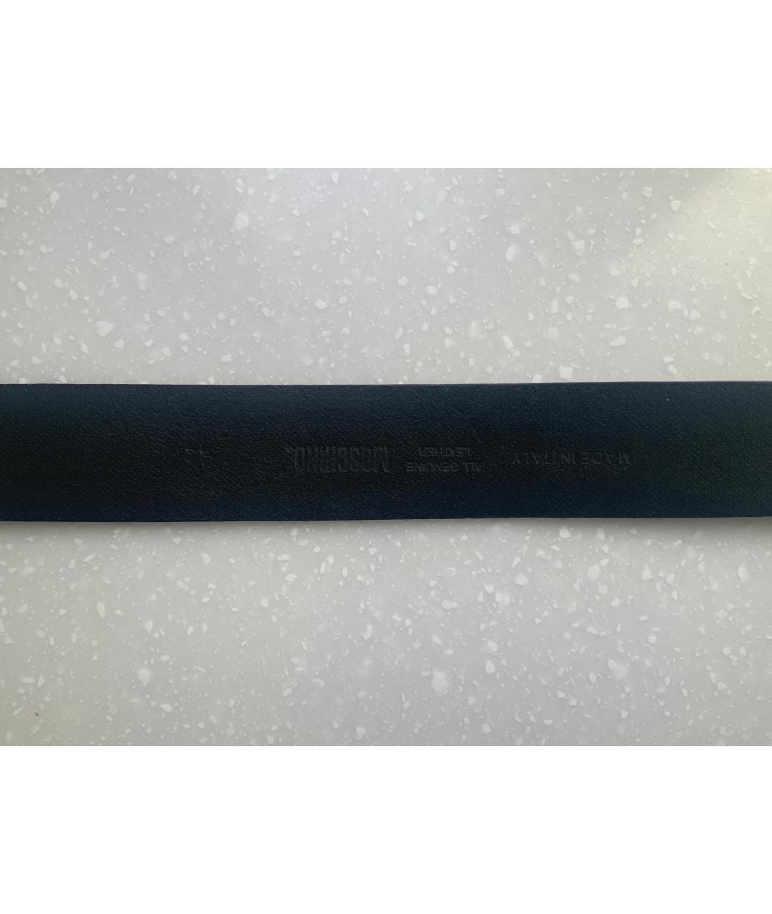 MOSCHINO Черный кожаный ремень, фото 3