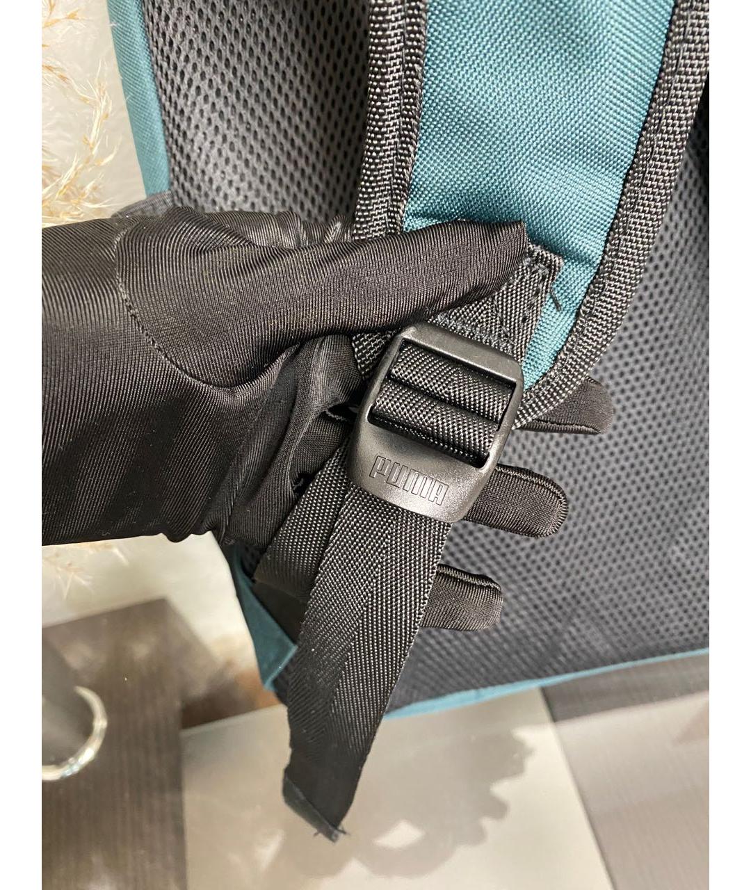 PUMA Зеленый тканевый рюкзак, фото 7