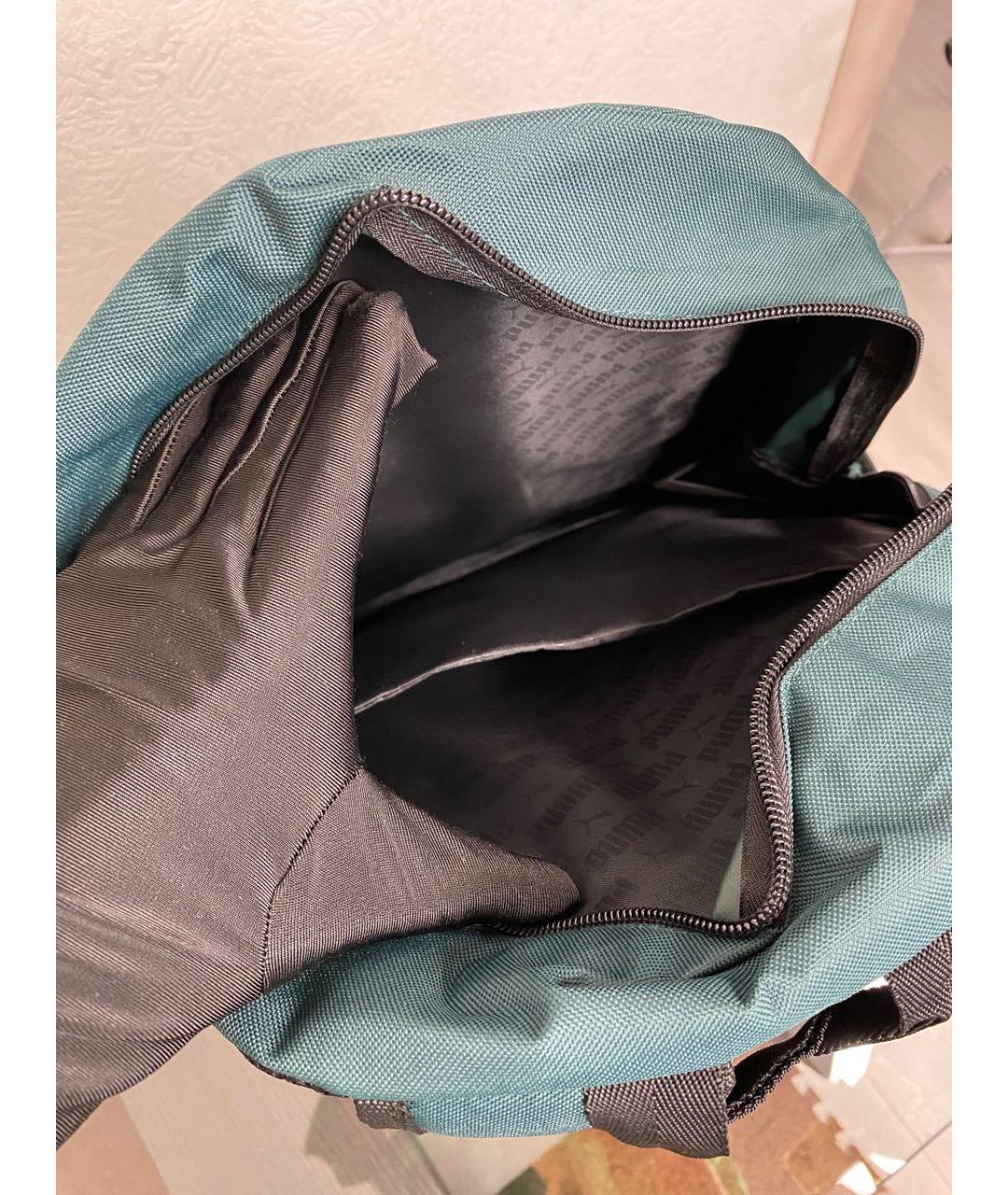 PUMA Зеленый тканевый рюкзак, фото 4