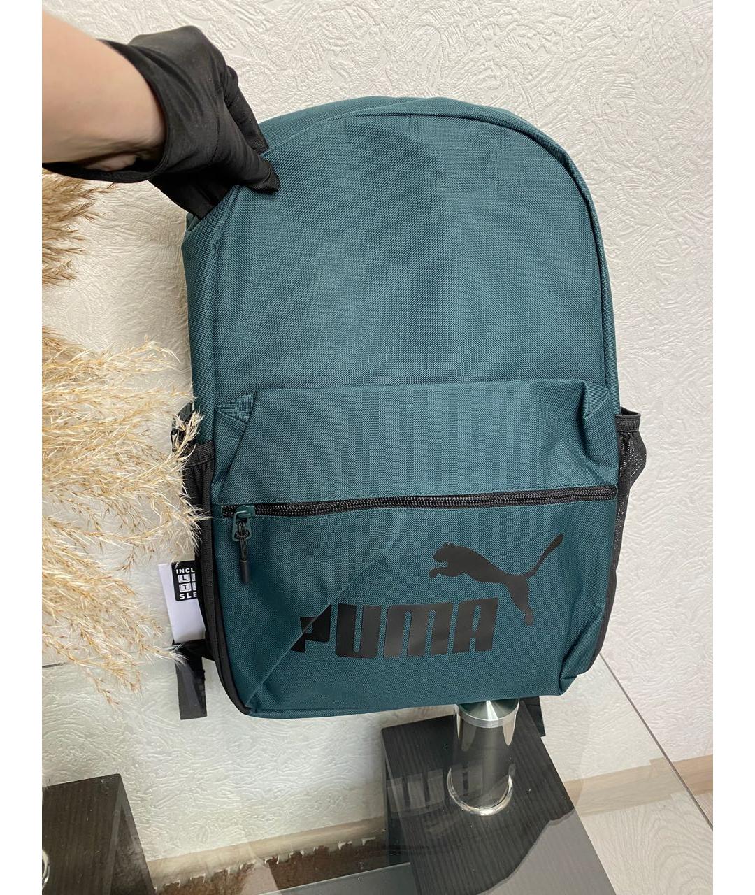 PUMA Зеленый тканевый рюкзак, фото 2