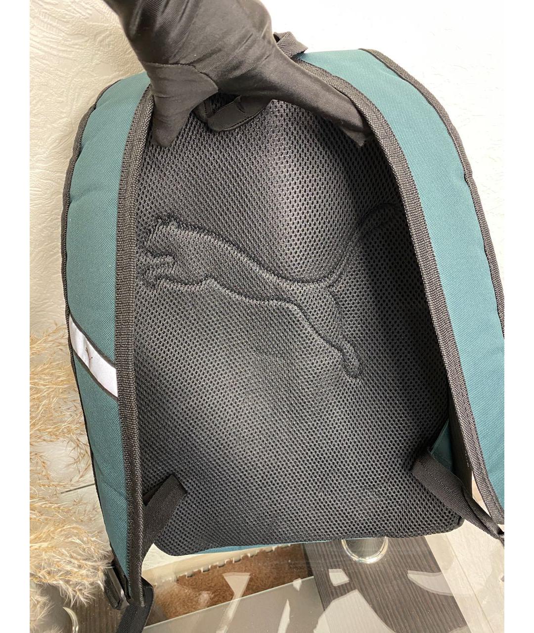PUMA Зеленый тканевый рюкзак, фото 6