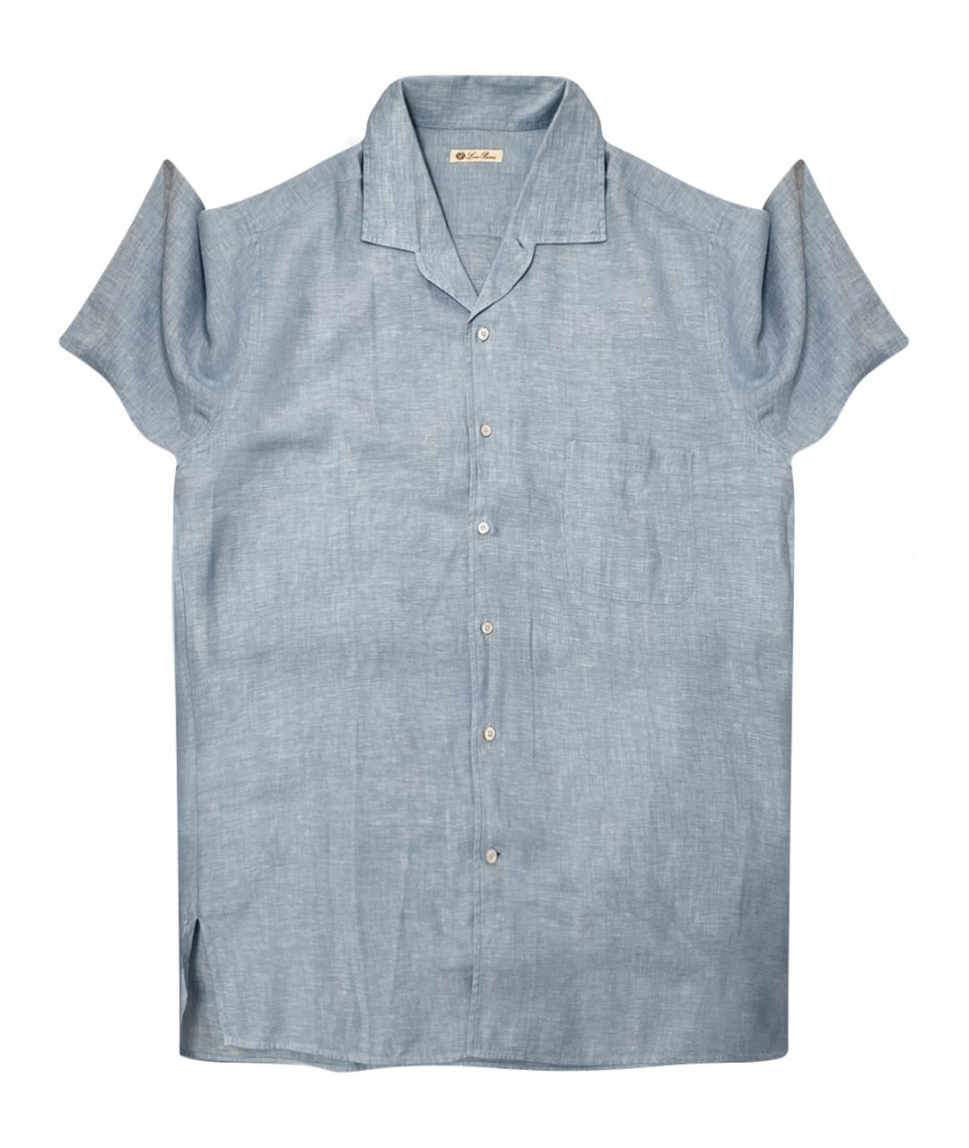 LORO PIANA Голубая кэжуал рубашка, фото 1