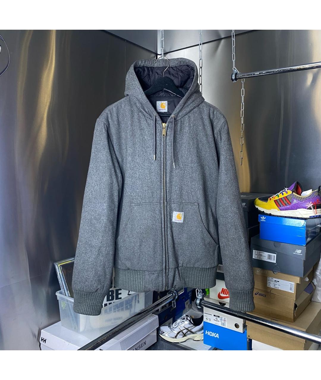 CARHARTT Серая шерстяная куртка, фото 9