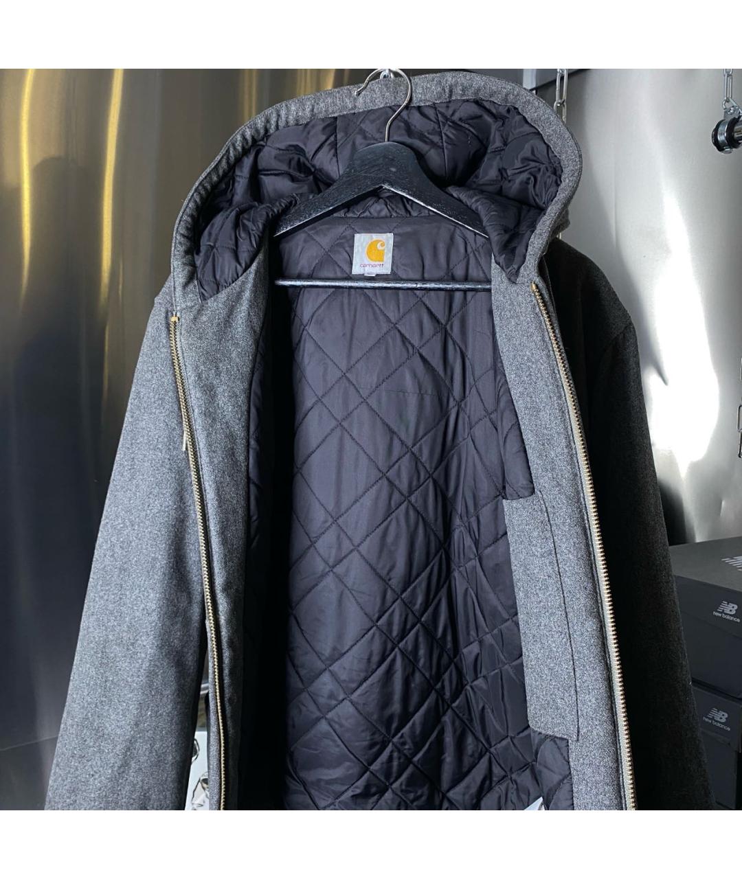 CARHARTT Серая шерстяная куртка, фото 5