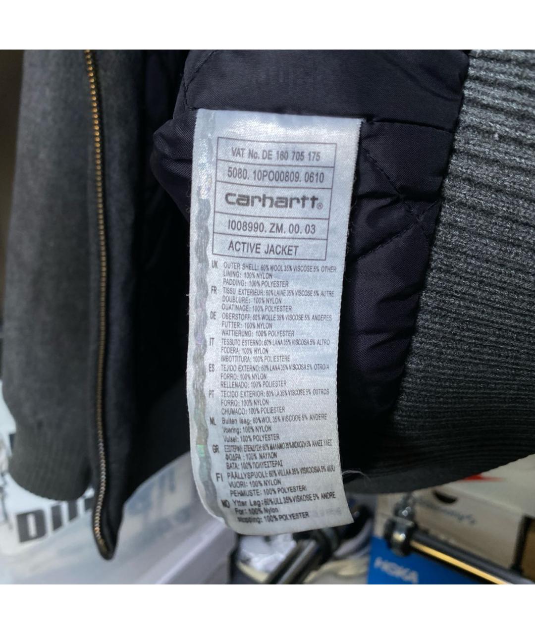 CARHARTT Серая шерстяная куртка, фото 7