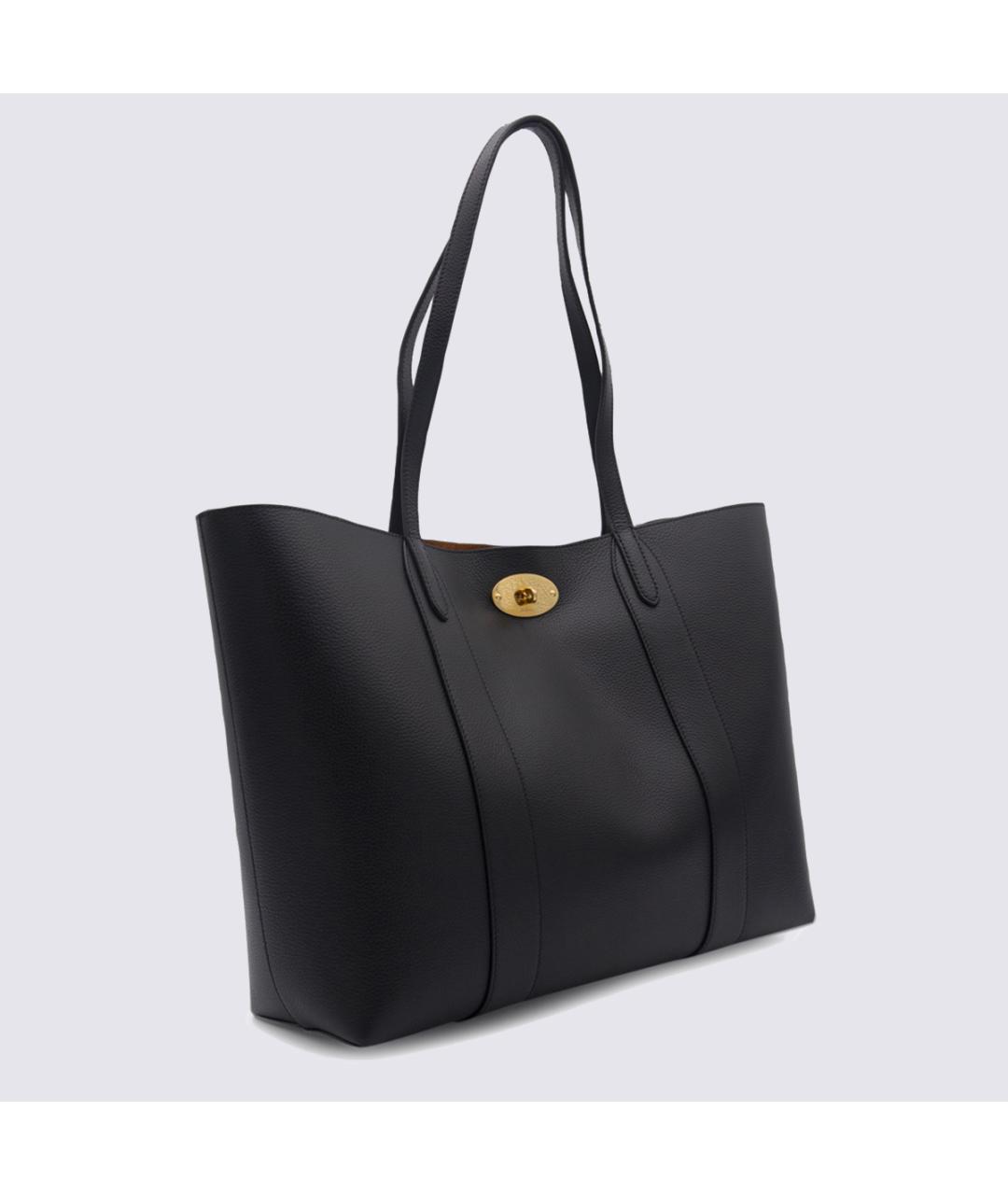 MULBERRY Черная кожаная сумка тоут, фото 3