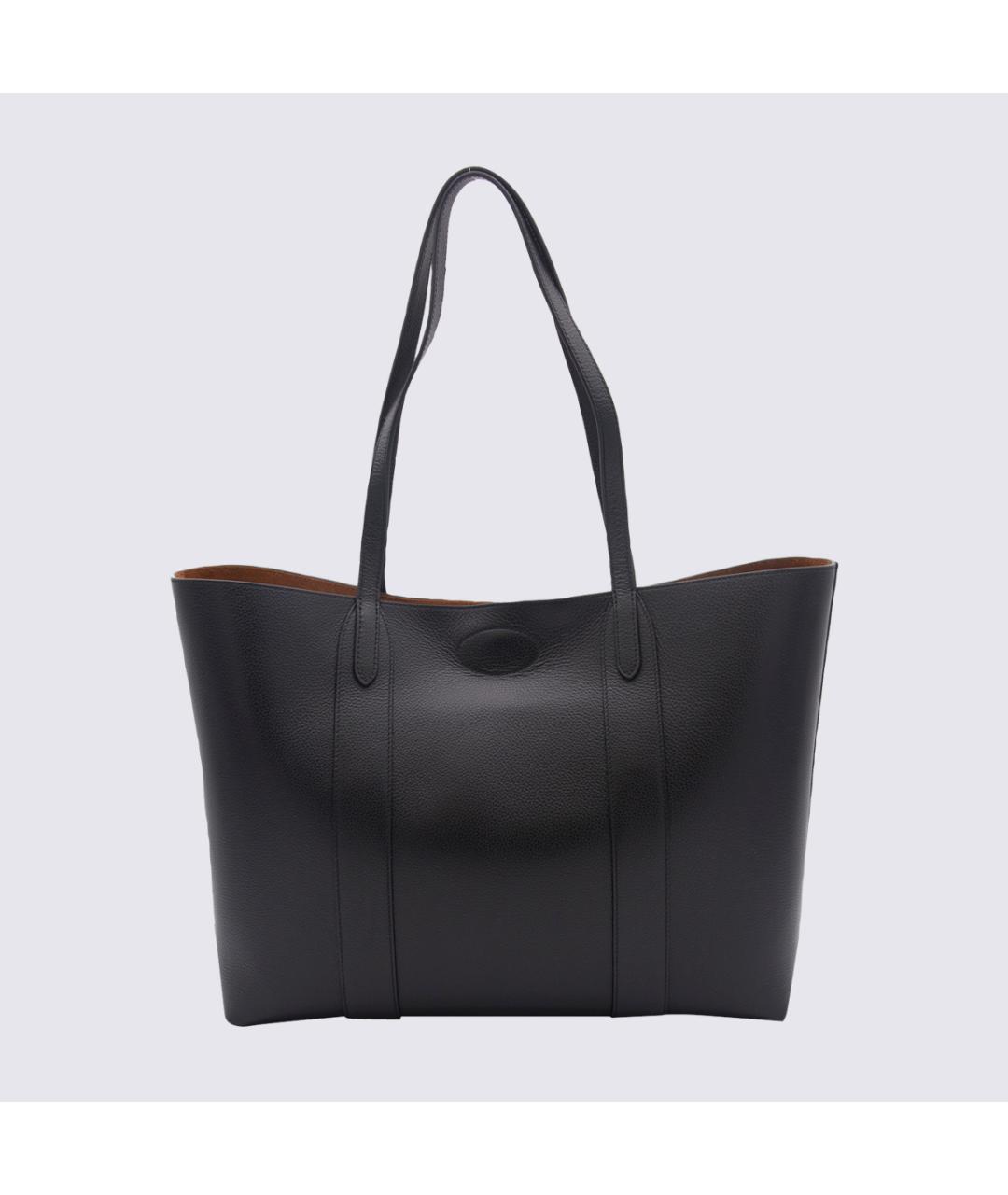 MULBERRY Черная кожаная сумка тоут, фото 2