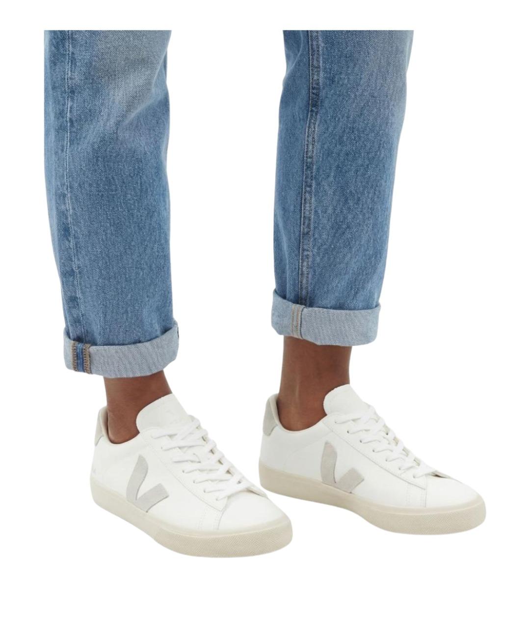VEJA Белые кожаные низкие кроссовки / кеды, фото 5