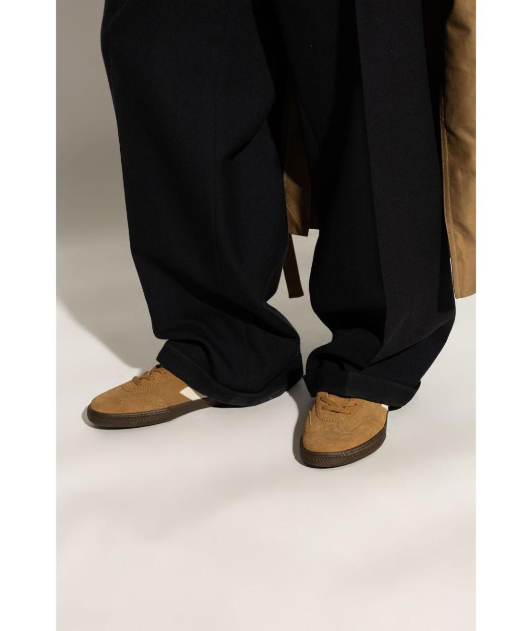 VEJA Коричневые замшевые низкие кроссовки / кеды, фото 4