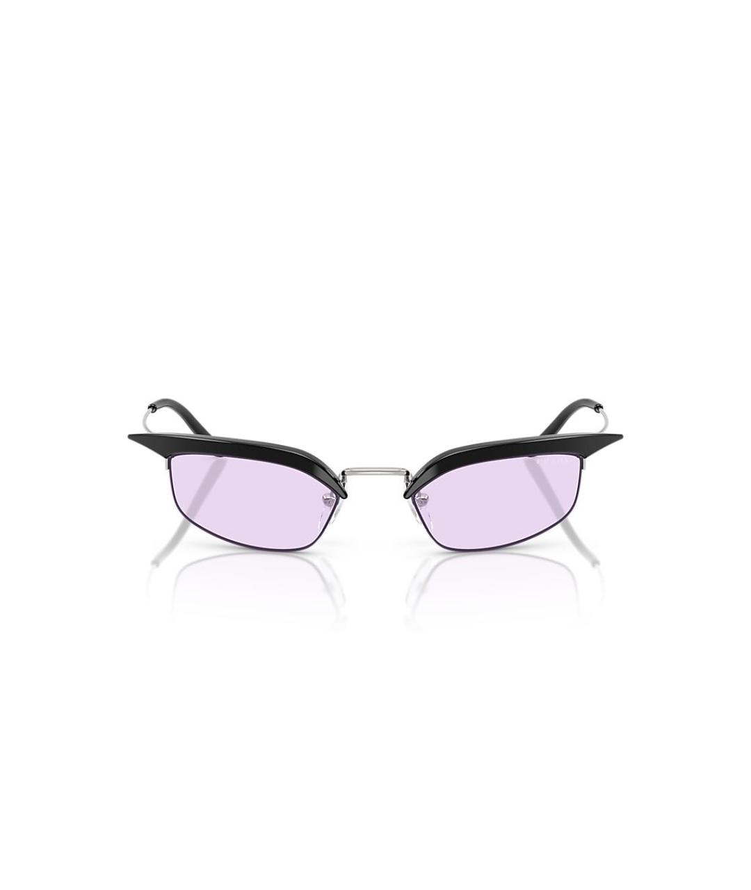 PRADA Фиолетовые пластиковые солнцезащитные очки, фото 5