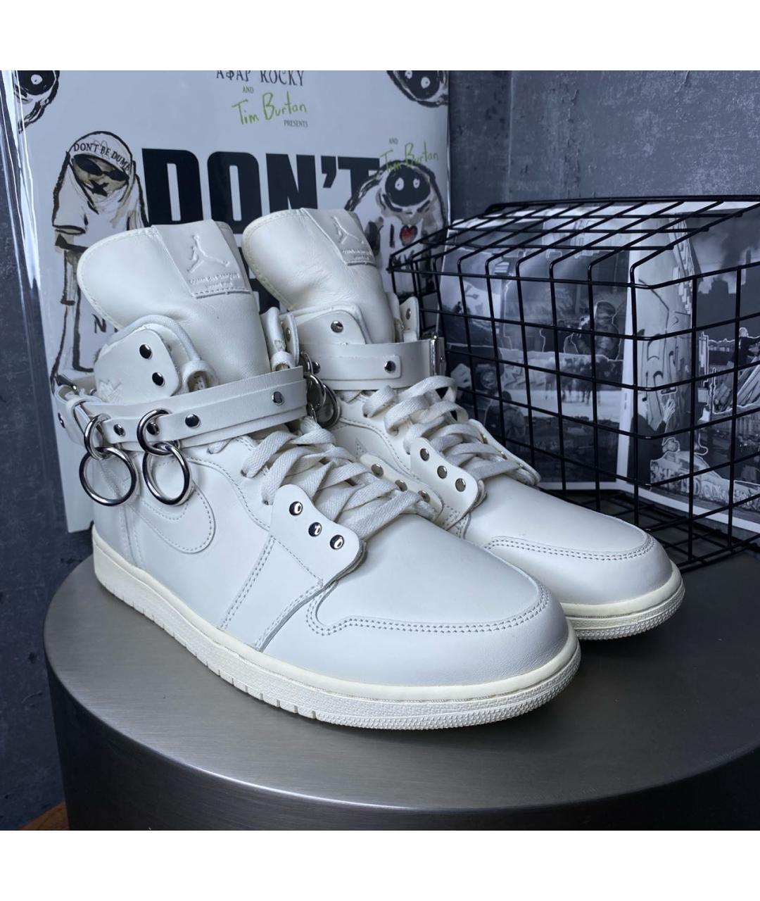 COMME DES GARҪONS HOMME Белые высокие кроссовки / кеды из искусственной кожи, фото 2