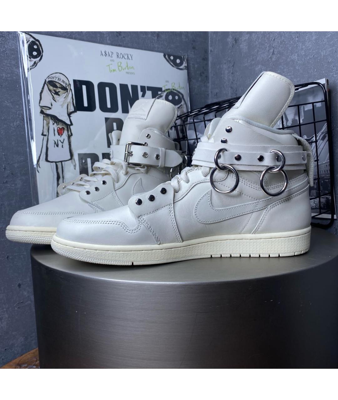 COMME DES GARҪONS HOMME Белые высокие кроссовки / кеды из искусственной кожи, фото 3