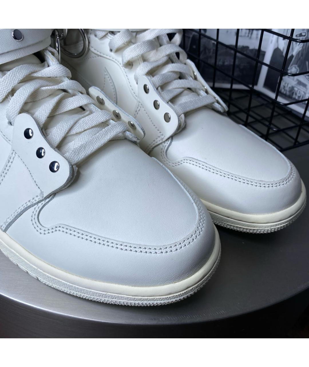 COMME DES GARҪONS HOMME Белые высокие кроссовки / кеды из искусственной кожи, фото 6