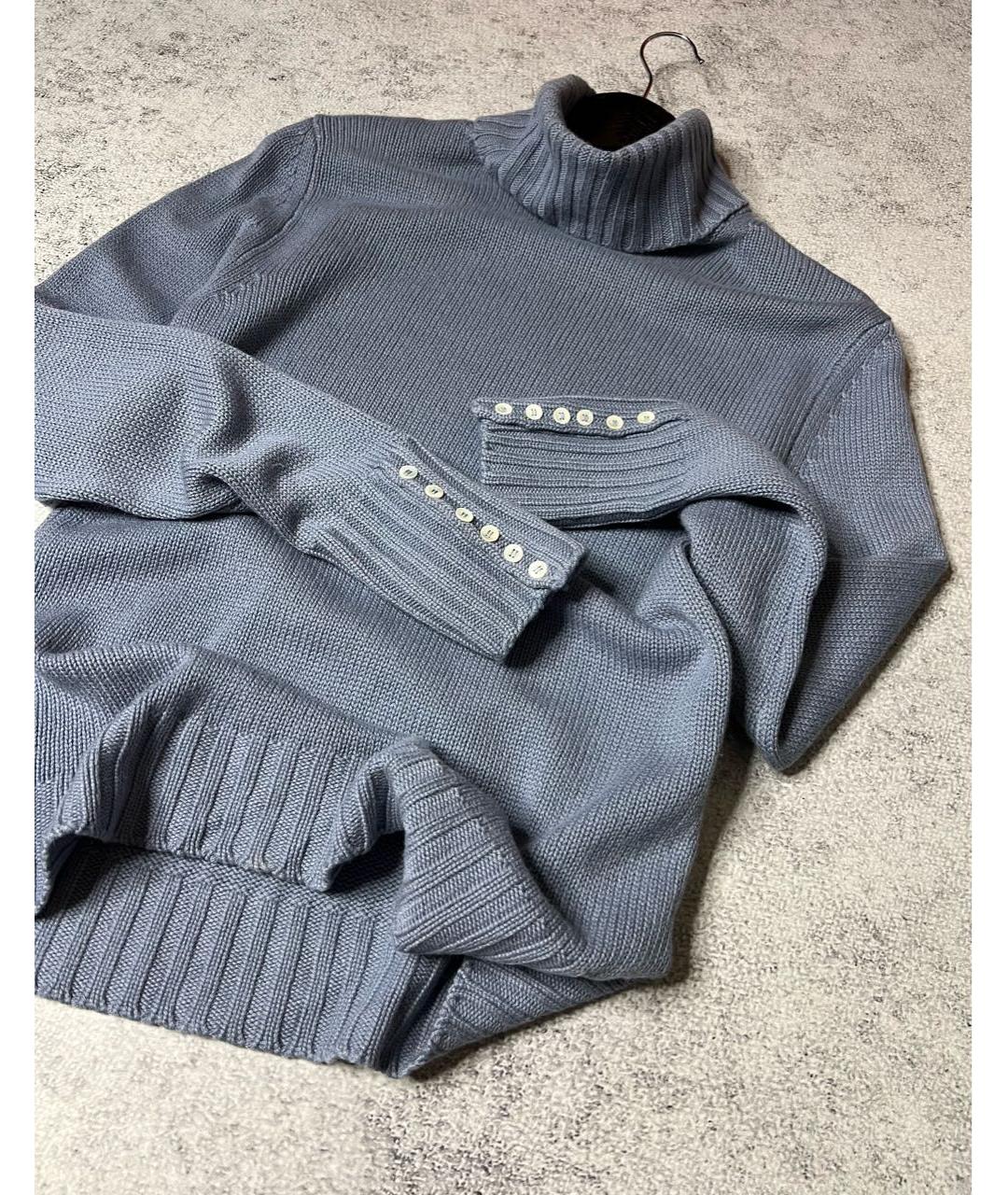 MALO Голубой кашемировый джемпер / свитер, фото 2