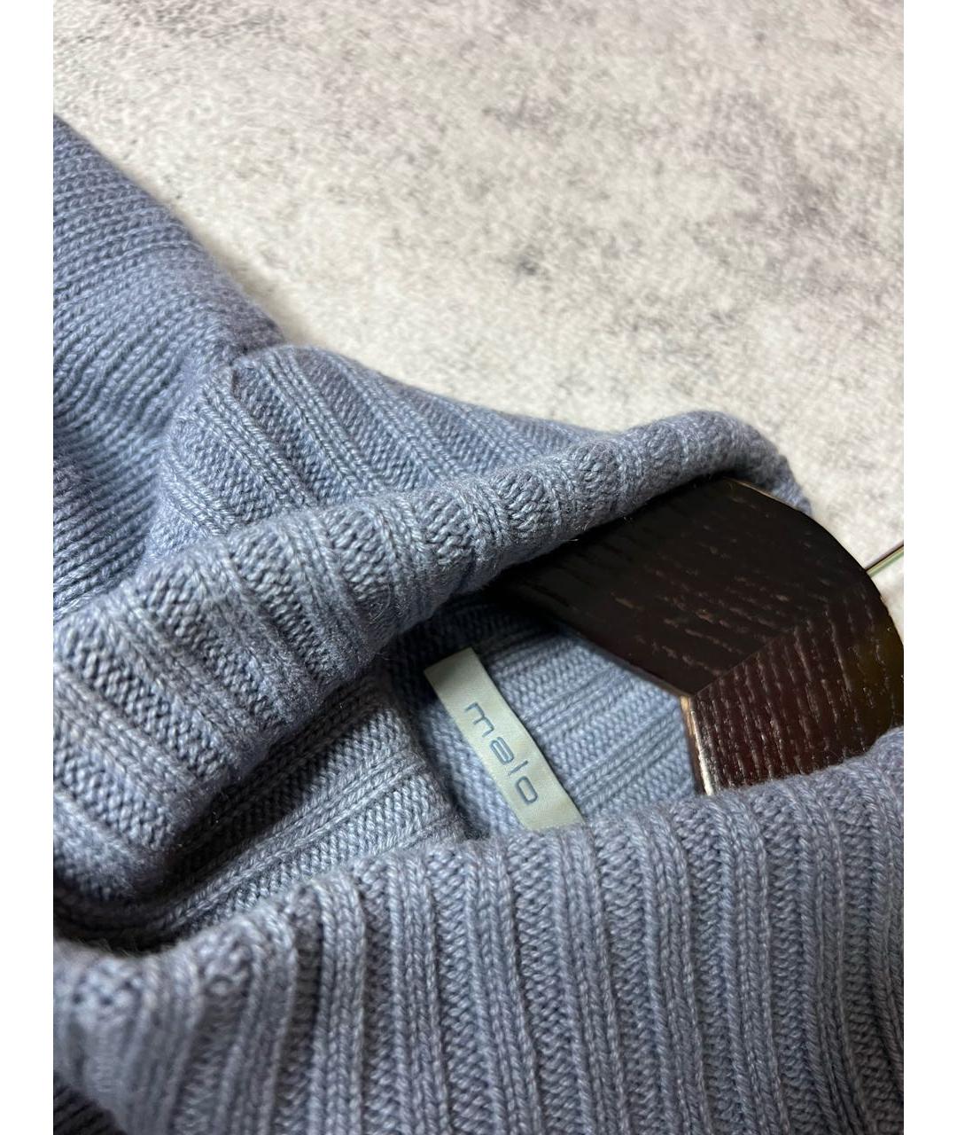 MALO Голубой кашемировый джемпер / свитер, фото 6