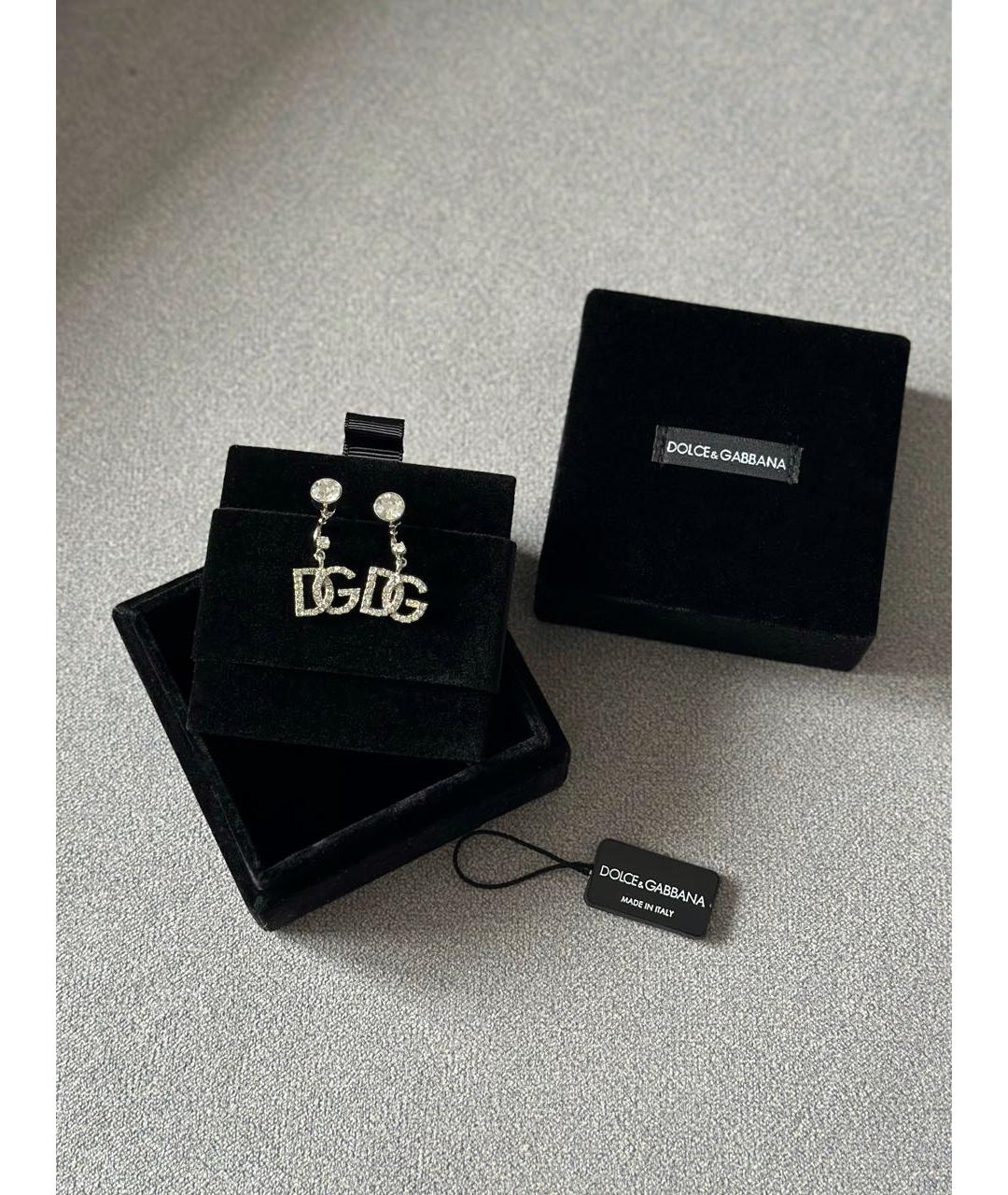 DOLCE&GABBANA Серебряные латунные серьги, фото 2