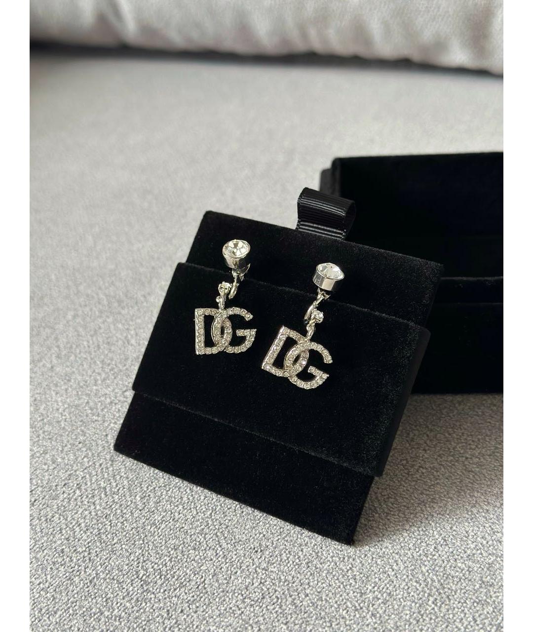 DOLCE&GABBANA Серебряные латунные серьги, фото 3