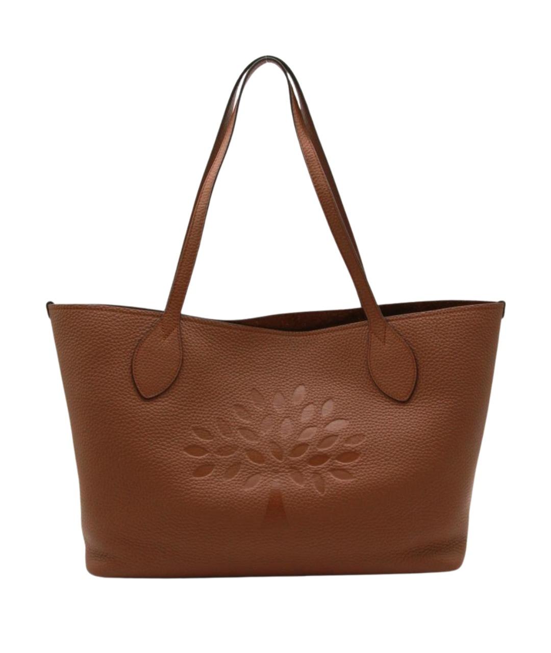 MULBERRY Коричневая кожаная сумка тоут, фото 1