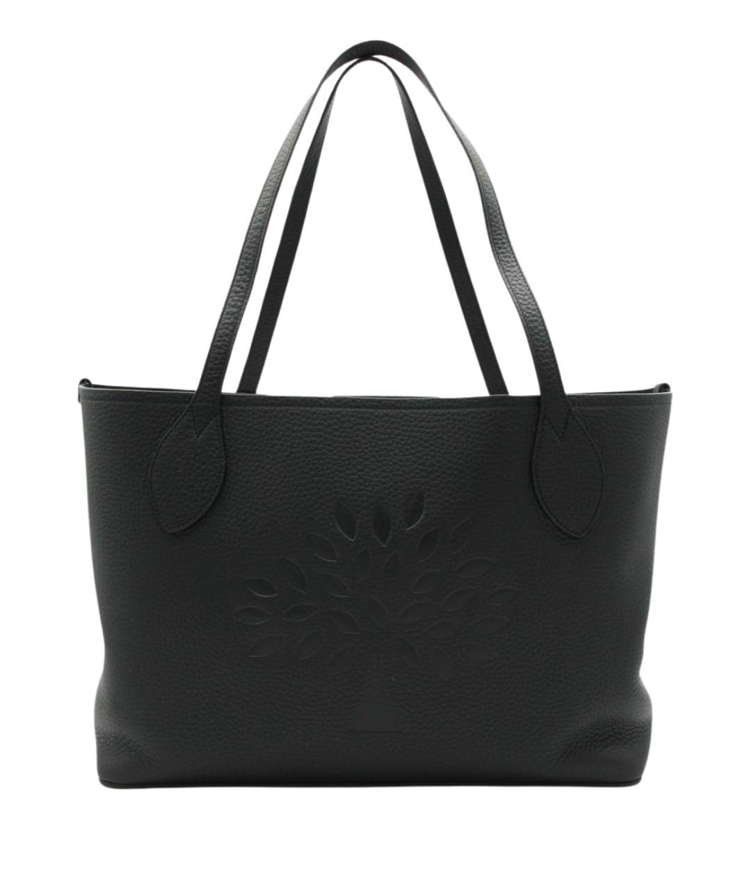 MULBERRY Черная кожаная сумка тоут, фото 1