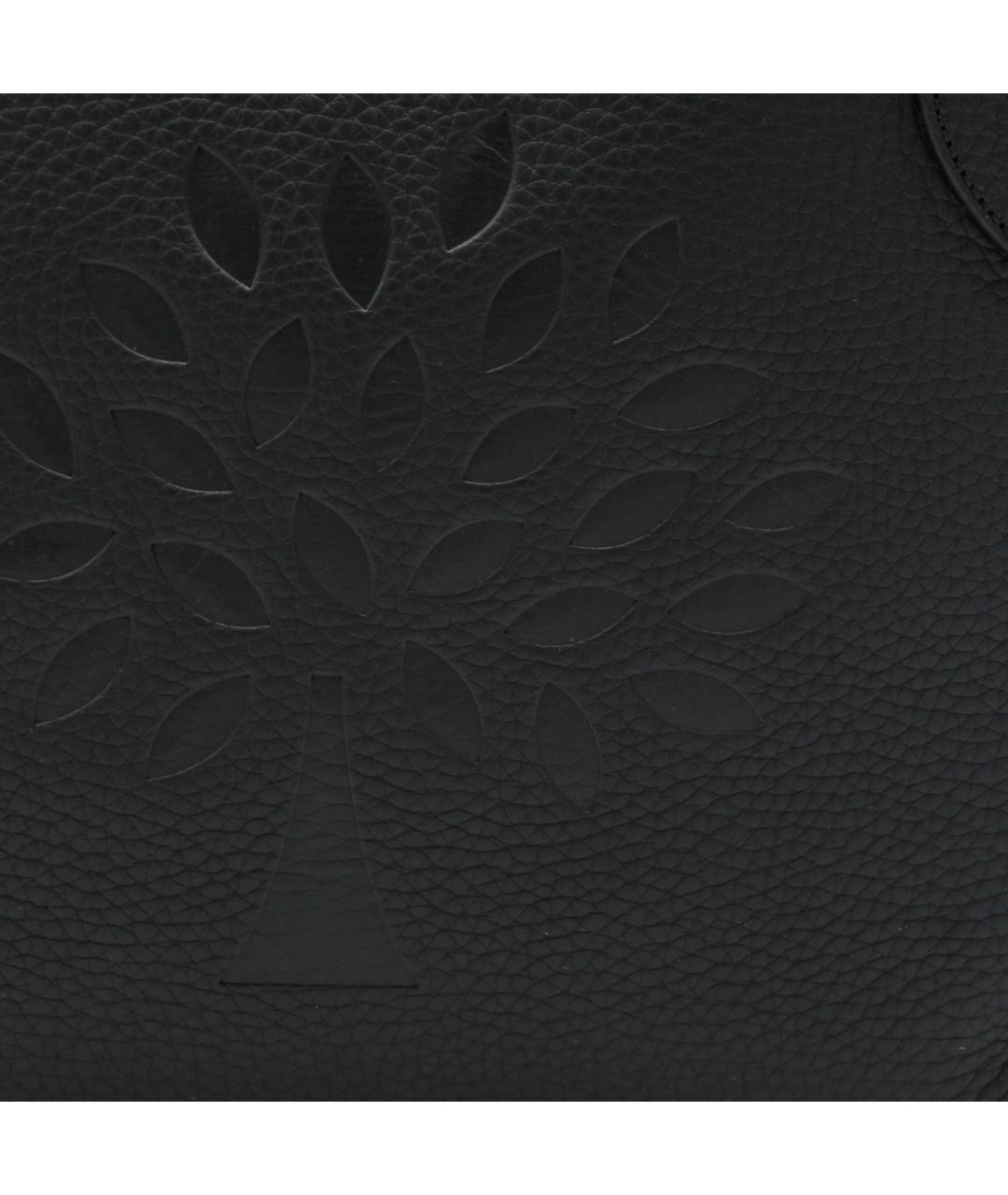 MULBERRY Черная кожаная сумка тоут, фото 3