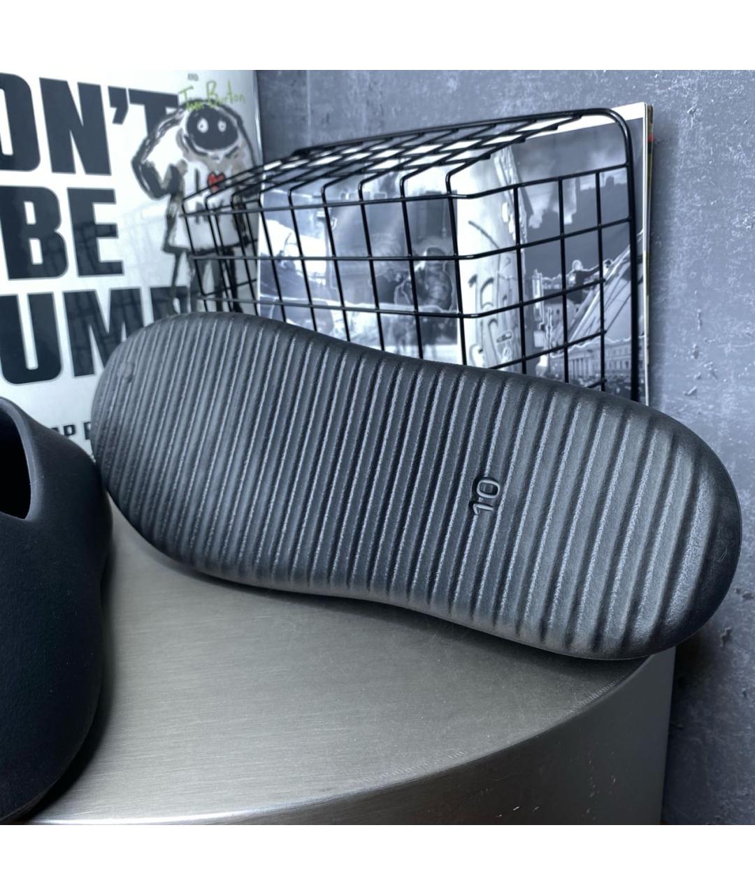 YEEZY Черные неопреновые слипоны, фото 8