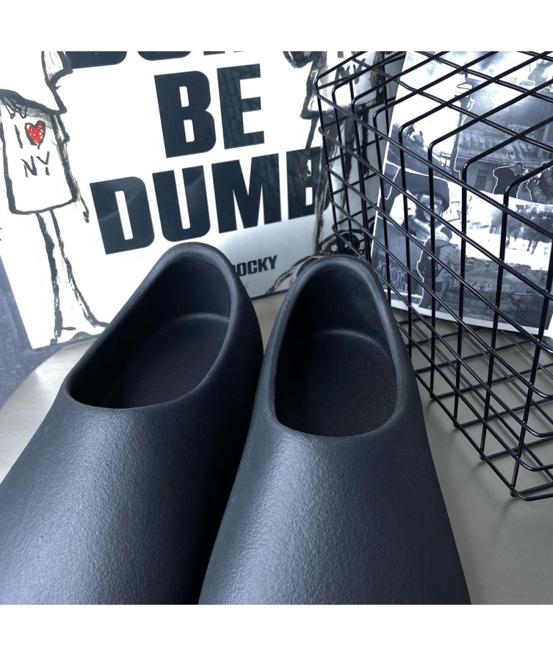 YEEZY Черные неопреновые слипоны, фото 6