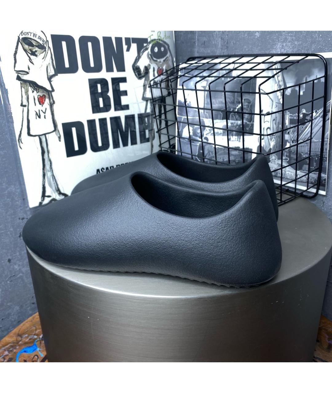 YEEZY Черные неопреновые слипоны, фото 3