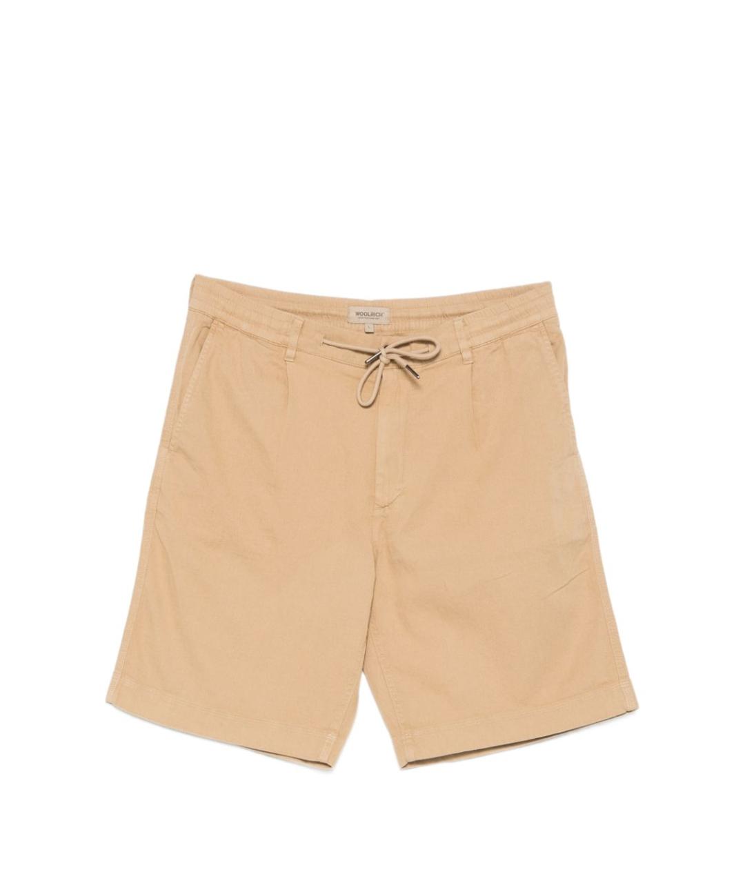 WOOLRICH Бежевые льняные шорты, фото 1