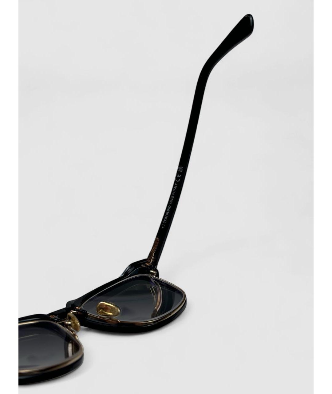 TOM FORD Черные пластиковые солнцезащитные очки, фото 4