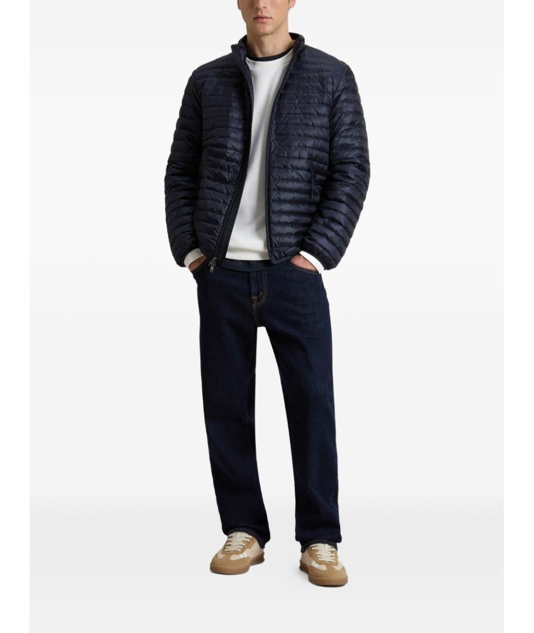 WOOLRICH Темно-синее полиамидовое пальто, фото 2