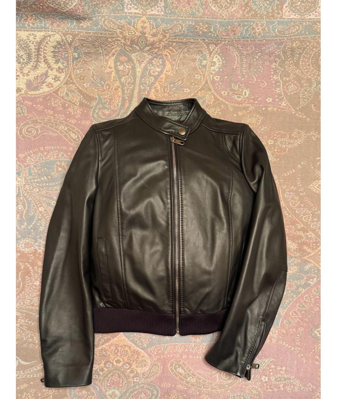 DOLCE&GABBANA Черная кожаная куртка, фото 9