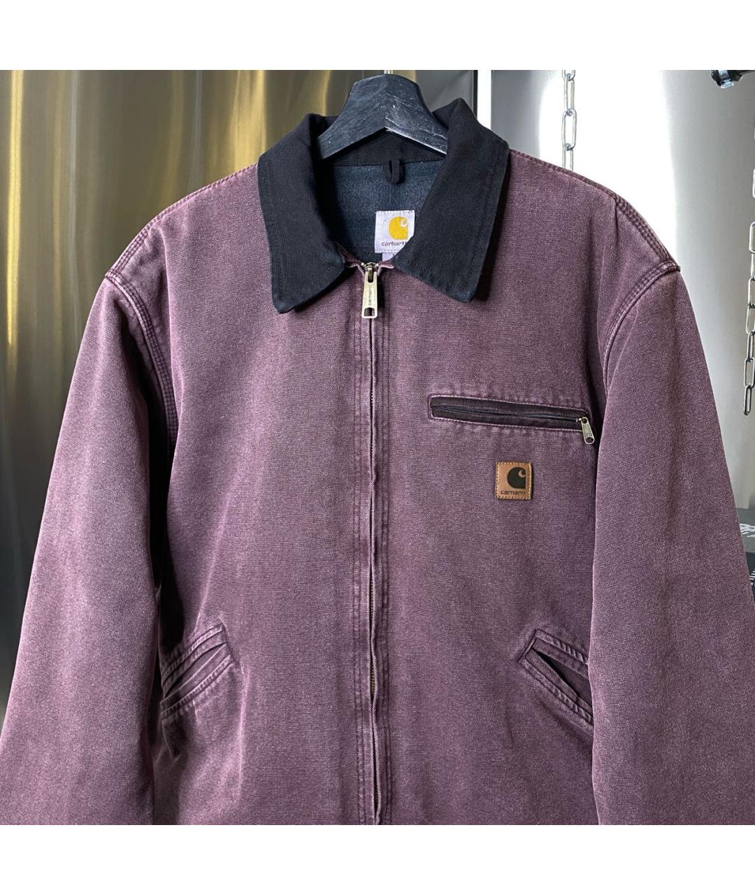 CARHARTT Бордовая деним куртка, фото 2