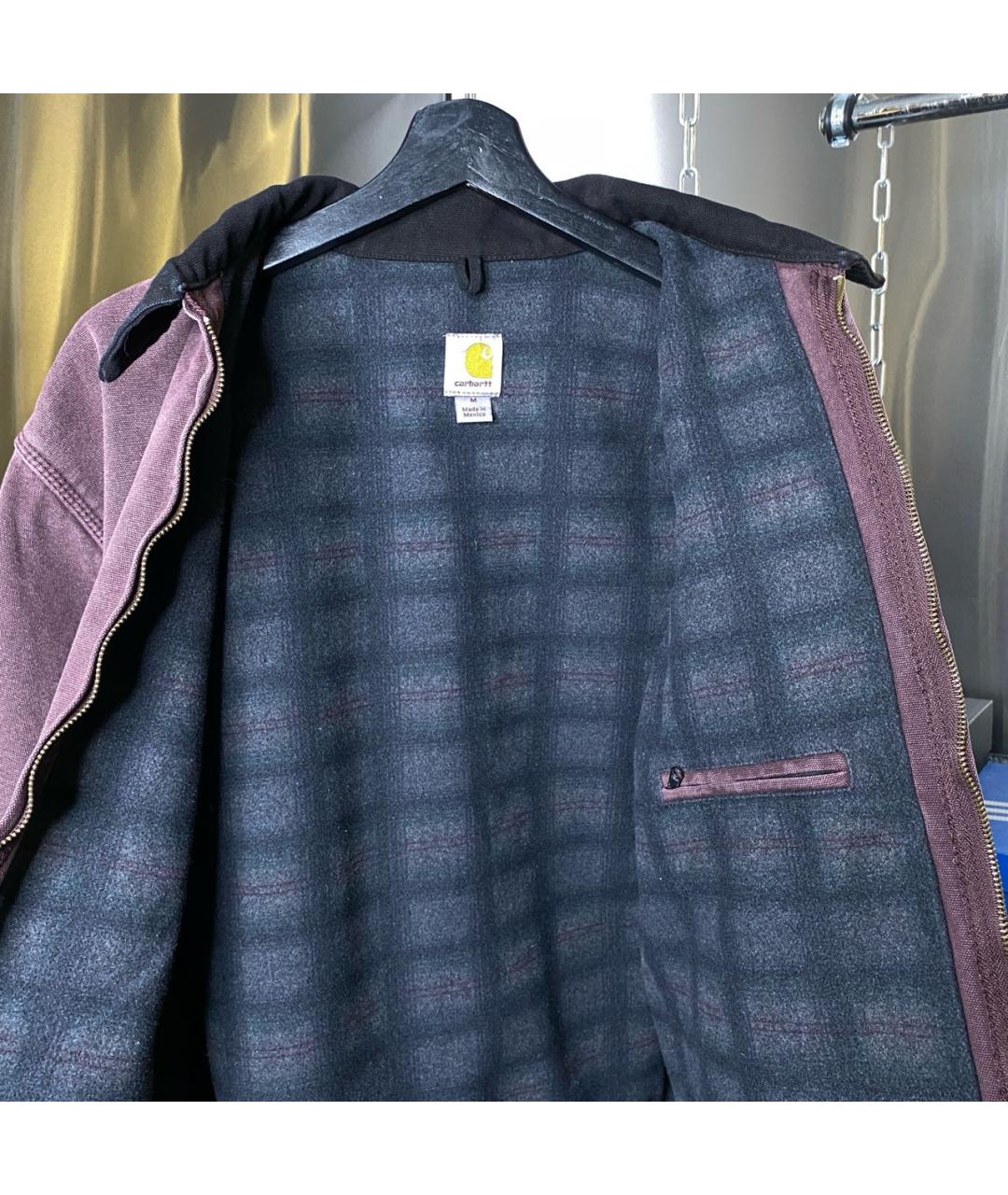 CARHARTT Бордовая деним куртка, фото 4