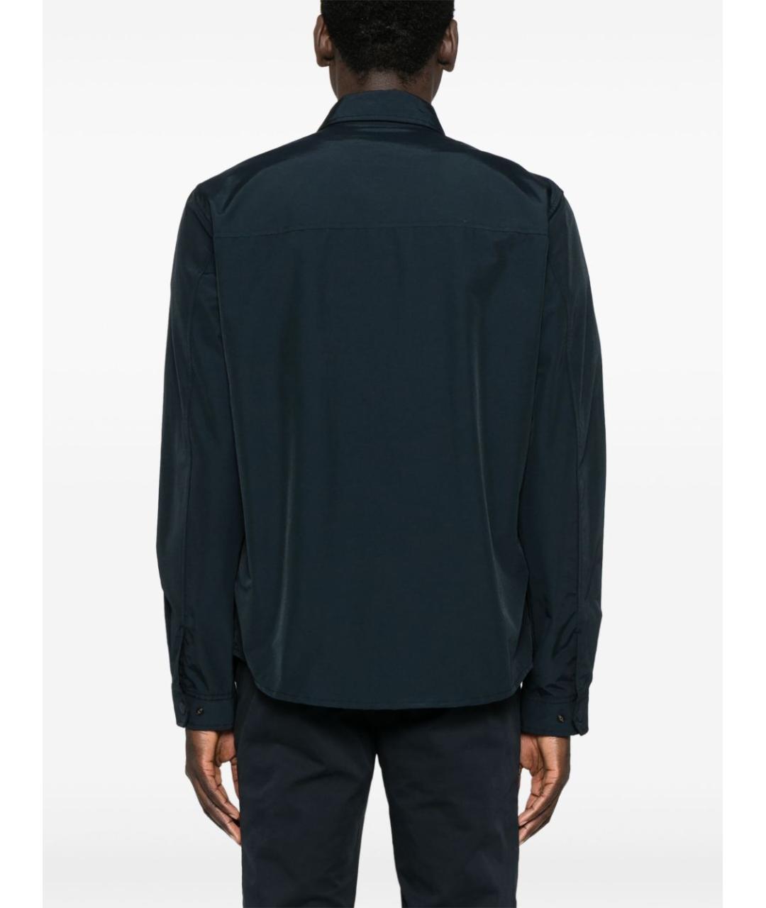 WOOLRICH Темно-синяя хлопковая кэжуал рубашка, фото 4