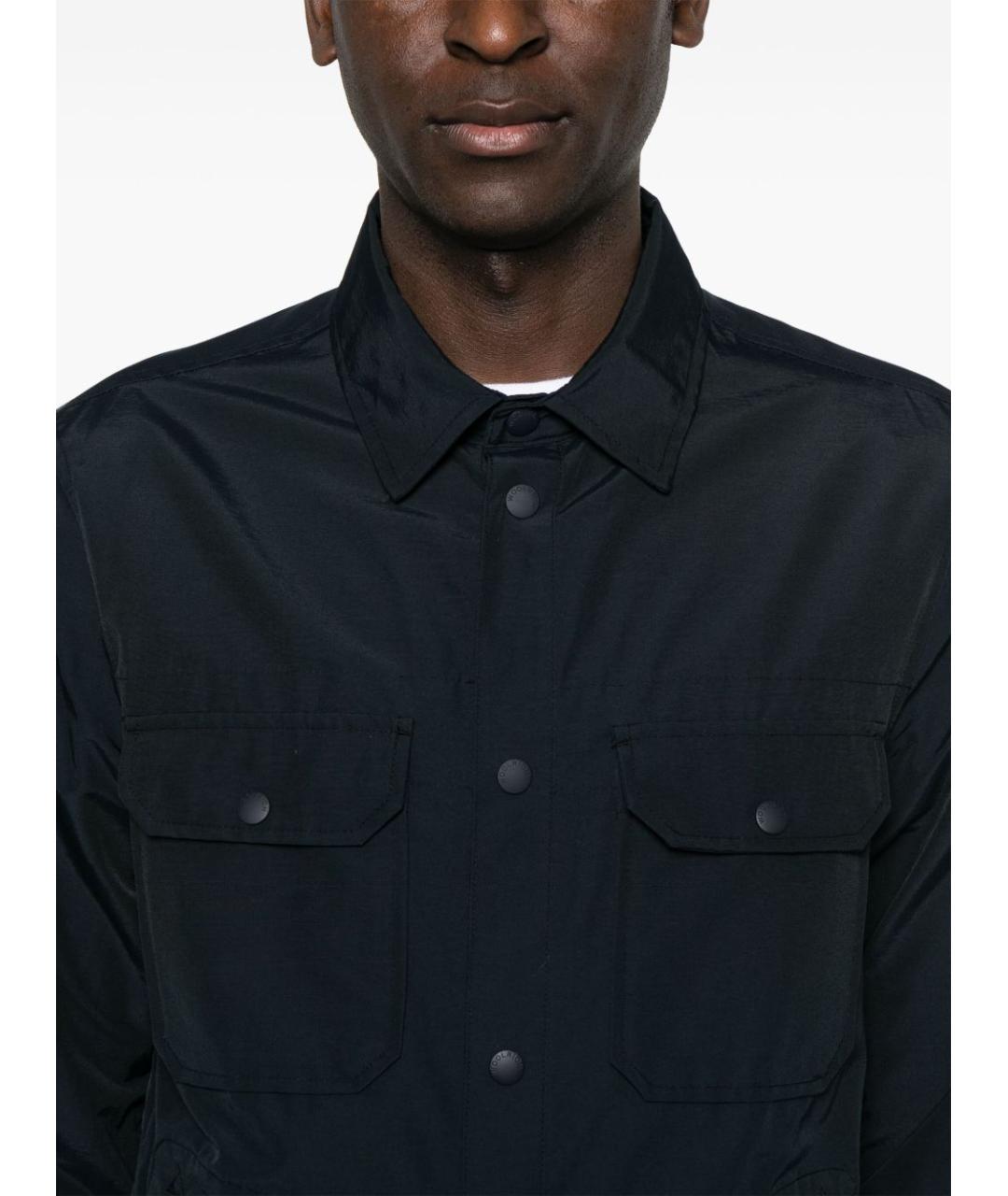 WOOLRICH Темно-синяя хлопковая кэжуал рубашка, фото 5