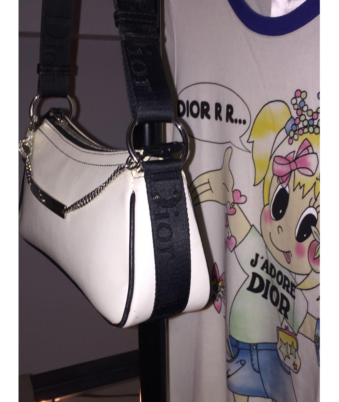 CHRISTIAN DIOR Белая сумка с короткими ручками, фото 4