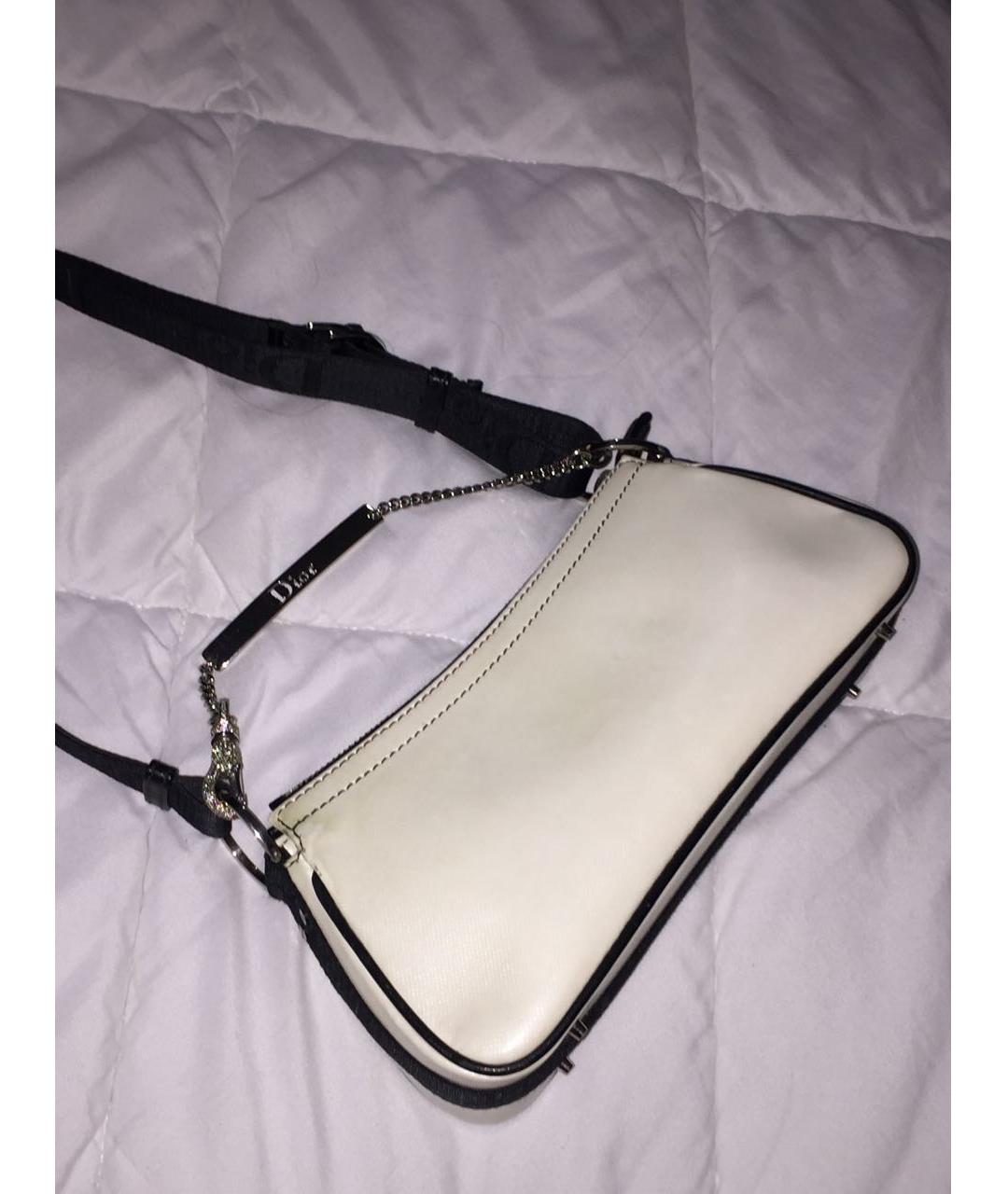 CHRISTIAN DIOR Белая сумка с короткими ручками, фото 3