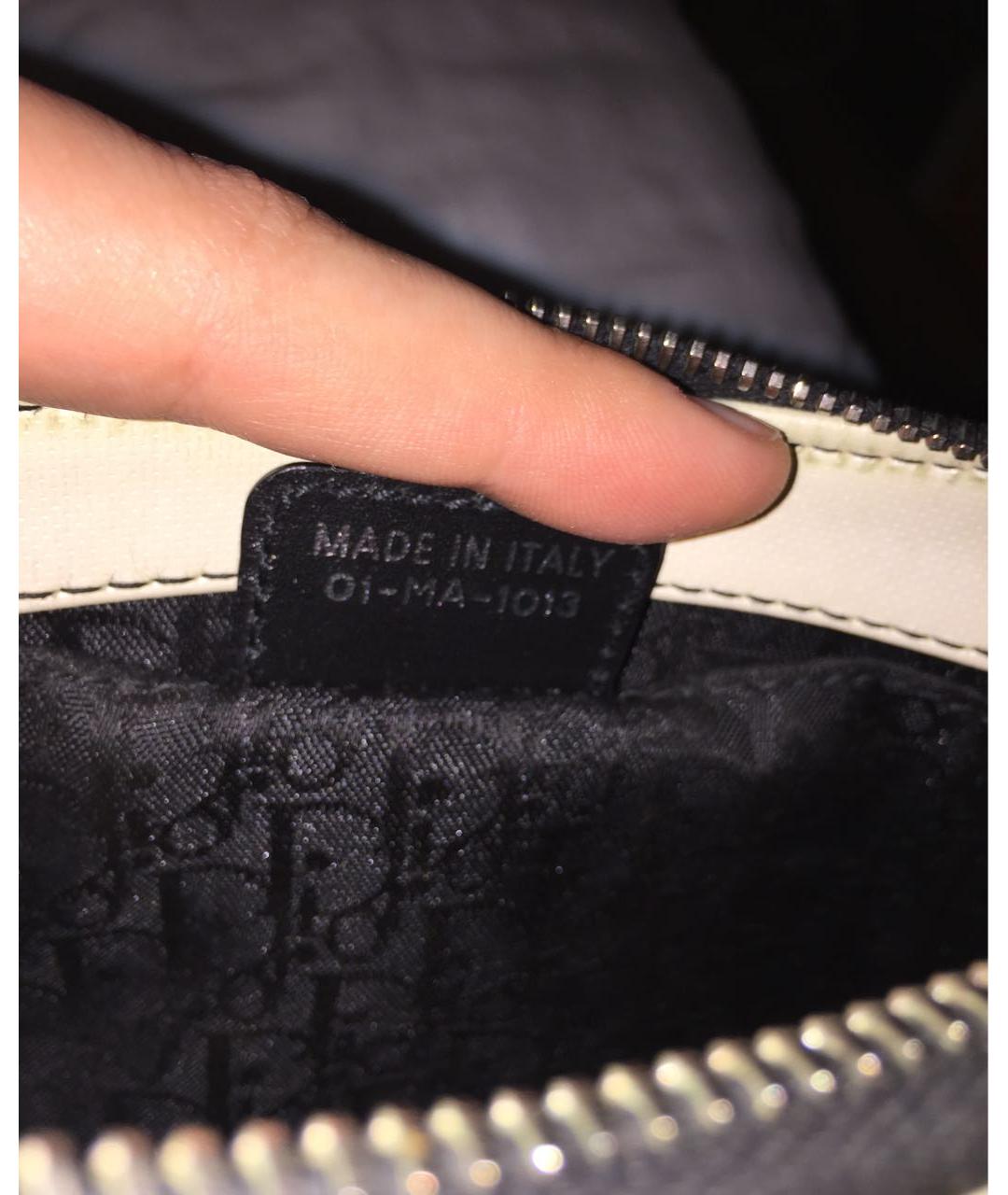 CHRISTIAN DIOR Белая сумка с короткими ручками, фото 7