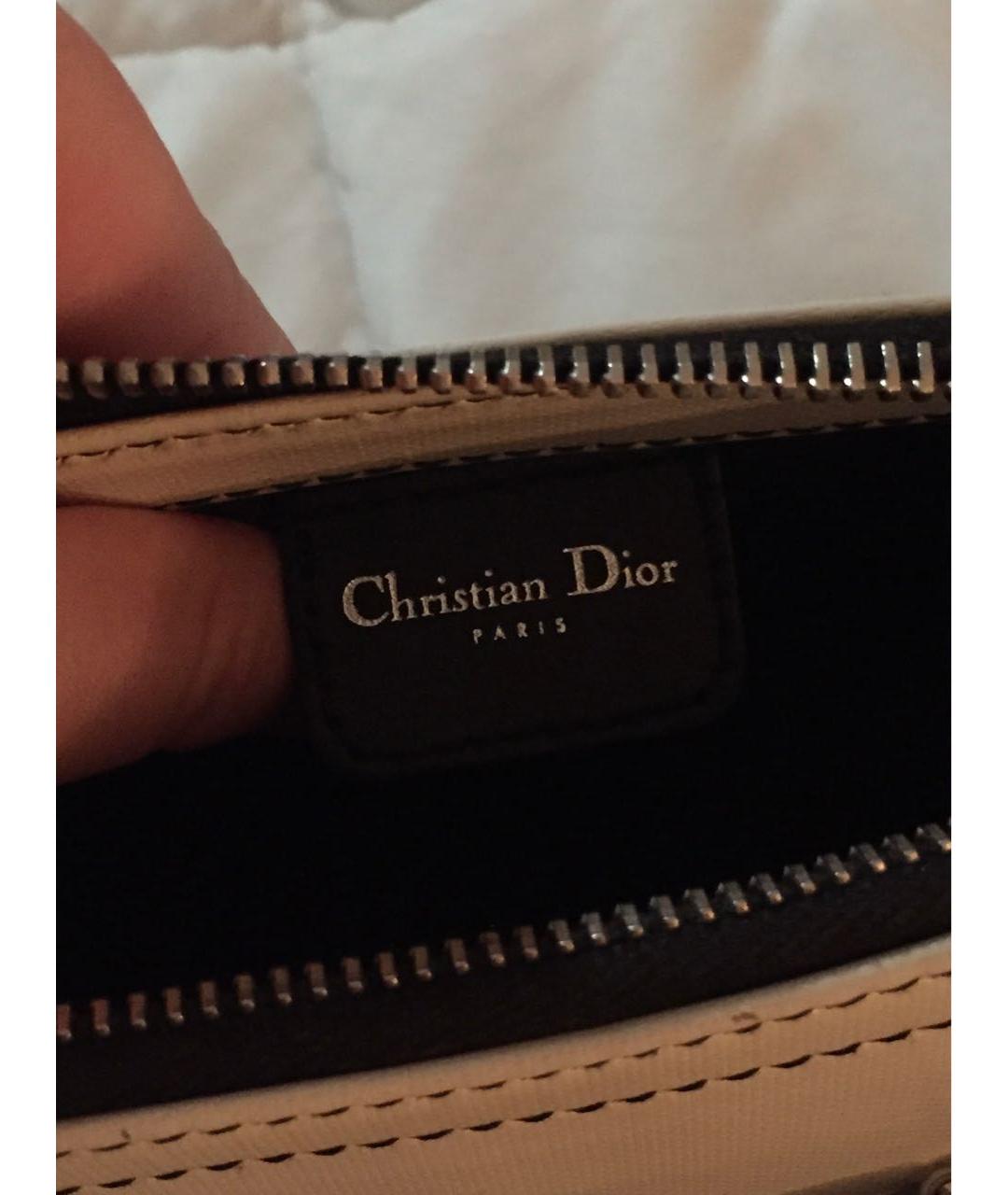 CHRISTIAN DIOR Белая сумка с короткими ручками, фото 6