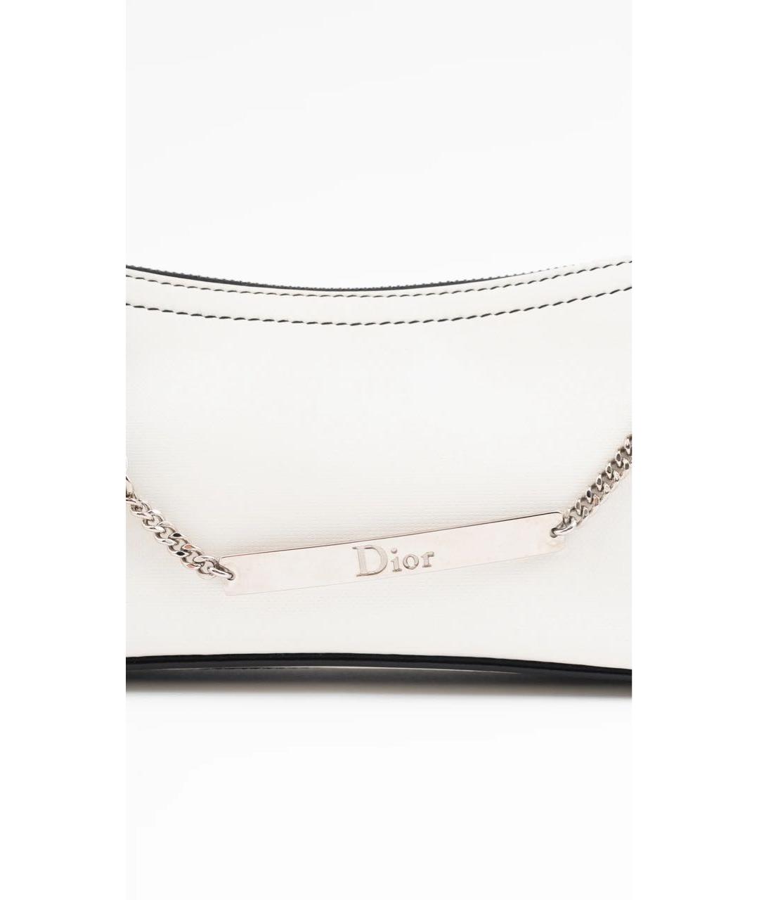CHRISTIAN DIOR Белая сумка с короткими ручками, фото 7