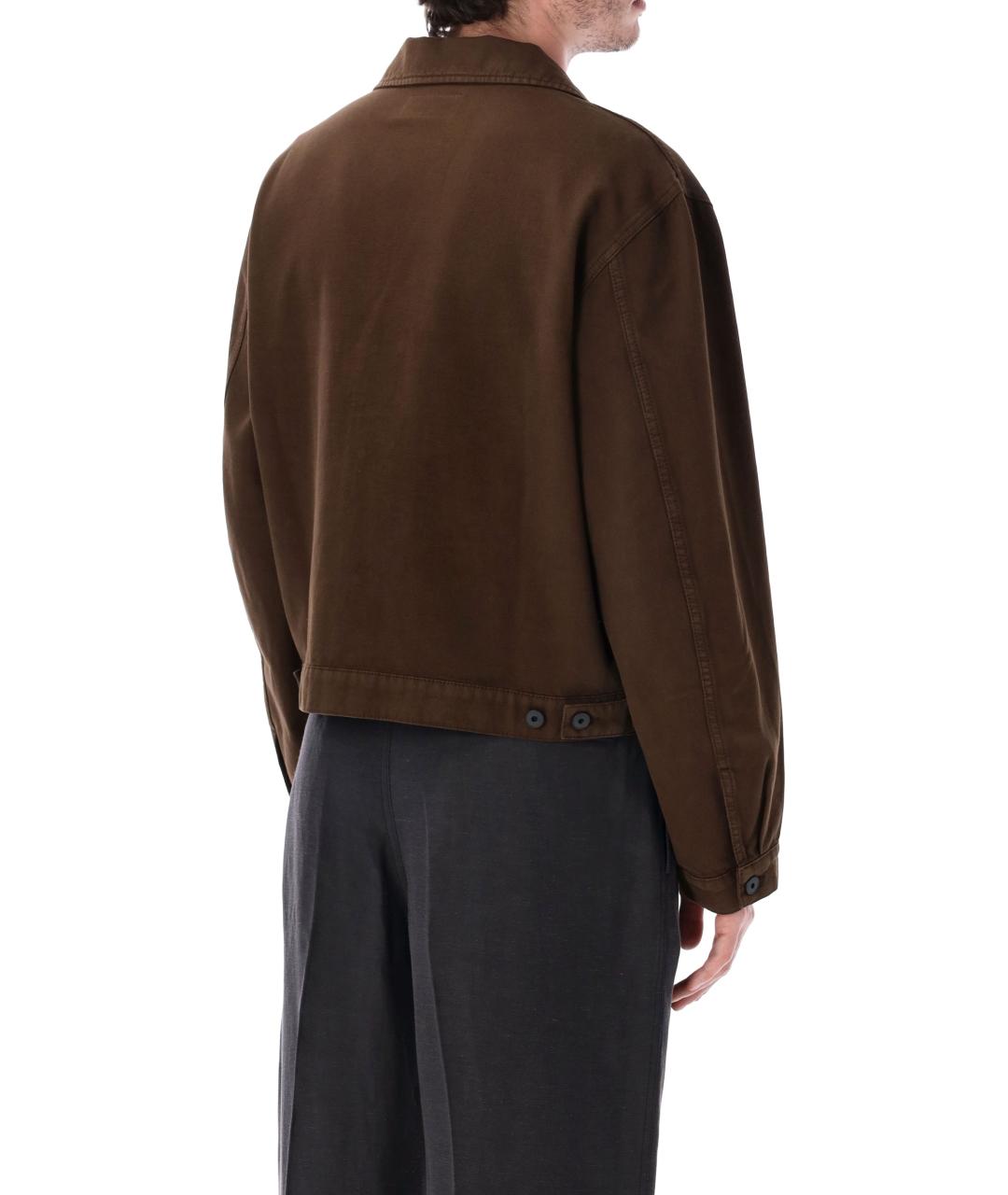 LEMAIRE Коричневая хлопковая куртка, фото 3