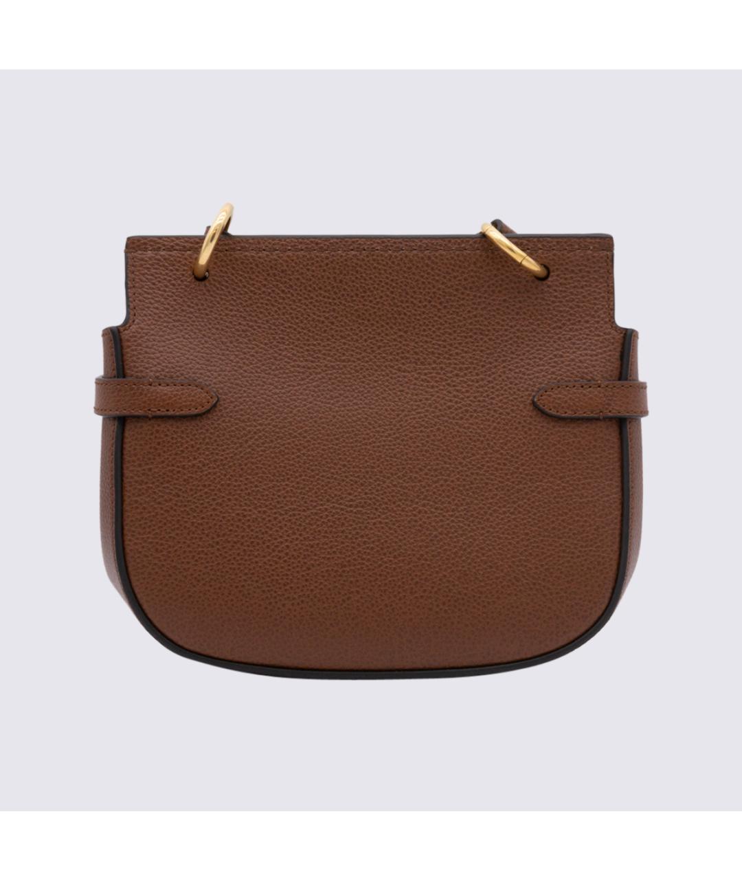 MULBERRY Коричневая кожаная сумка через плечо, фото 2