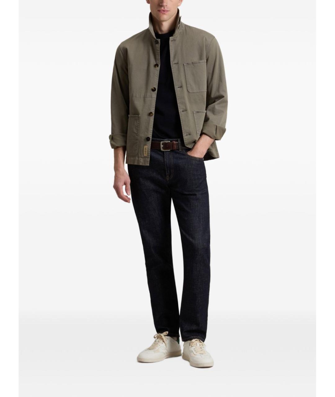 WOOLRICH Зеленая хлопковая куртка, фото 2