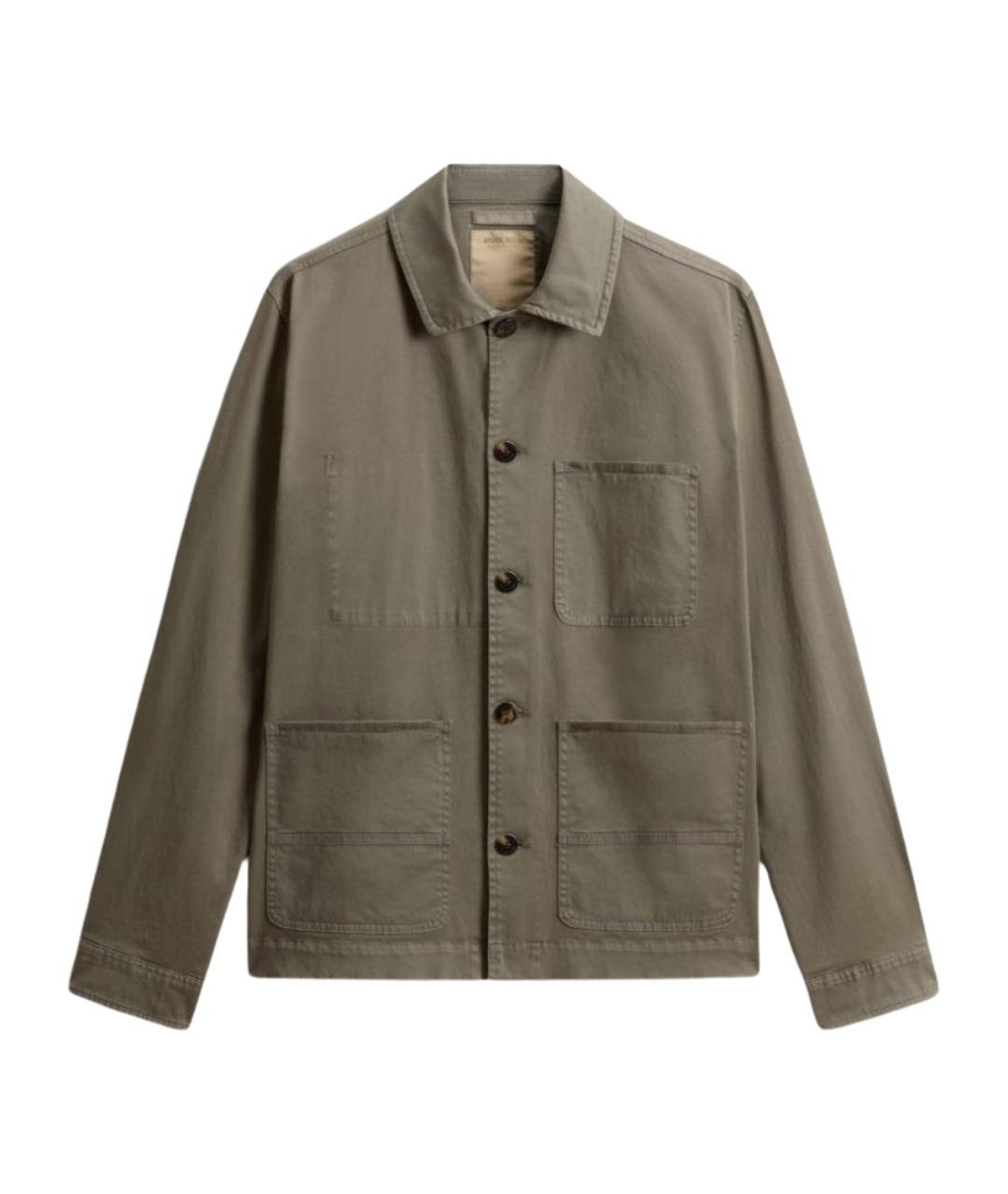 WOOLRICH Зеленая хлопковая куртка, фото 1