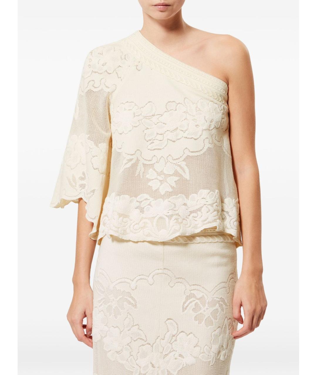 ISABEL MARANT Бежевая хлопковая блузы, фото 4