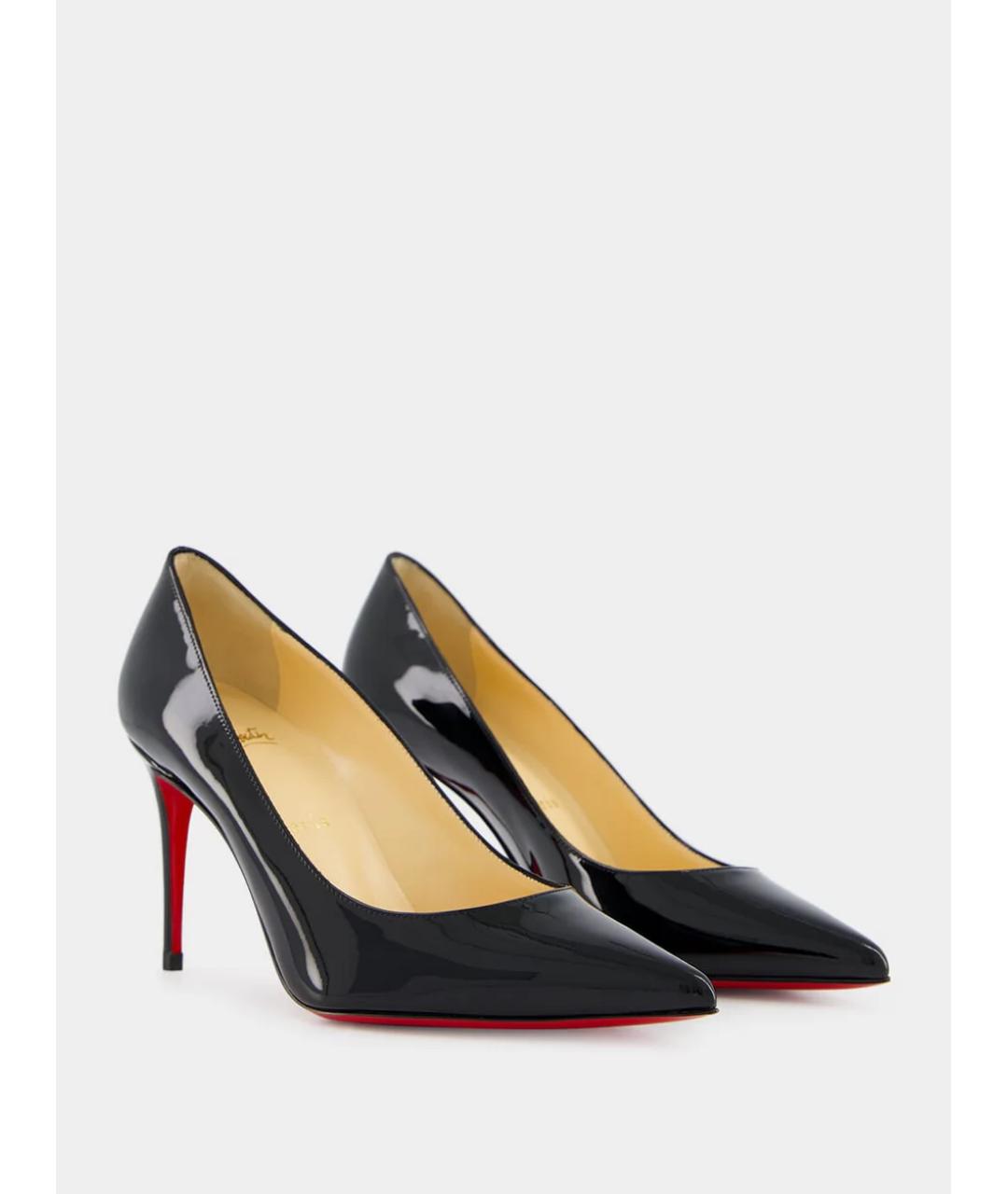 CHRISTIAN LOUBOUTIN Черные туфли из лакированной кожи, фото 3