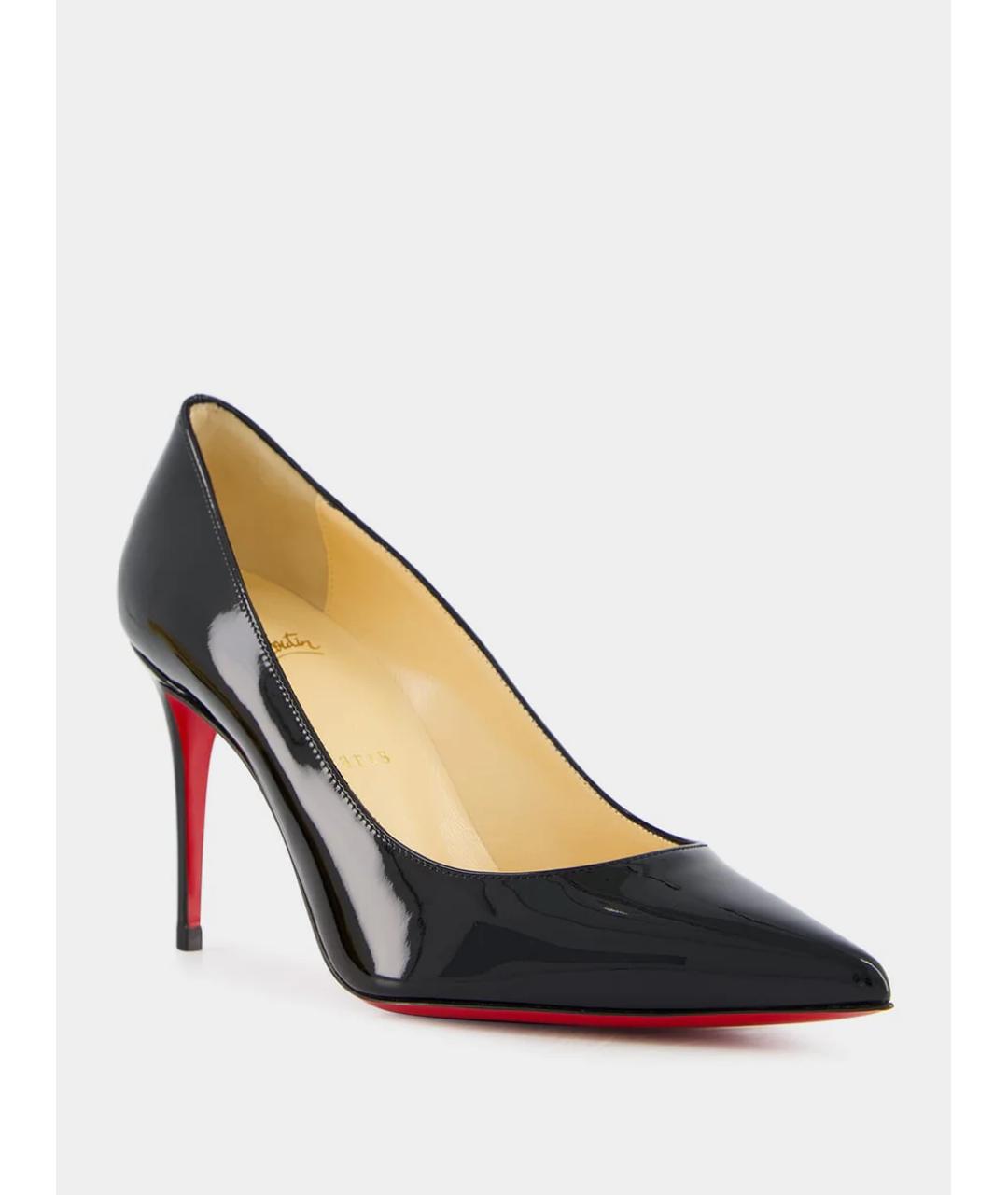 CHRISTIAN LOUBOUTIN Черные туфли из лакированной кожи, фото 2